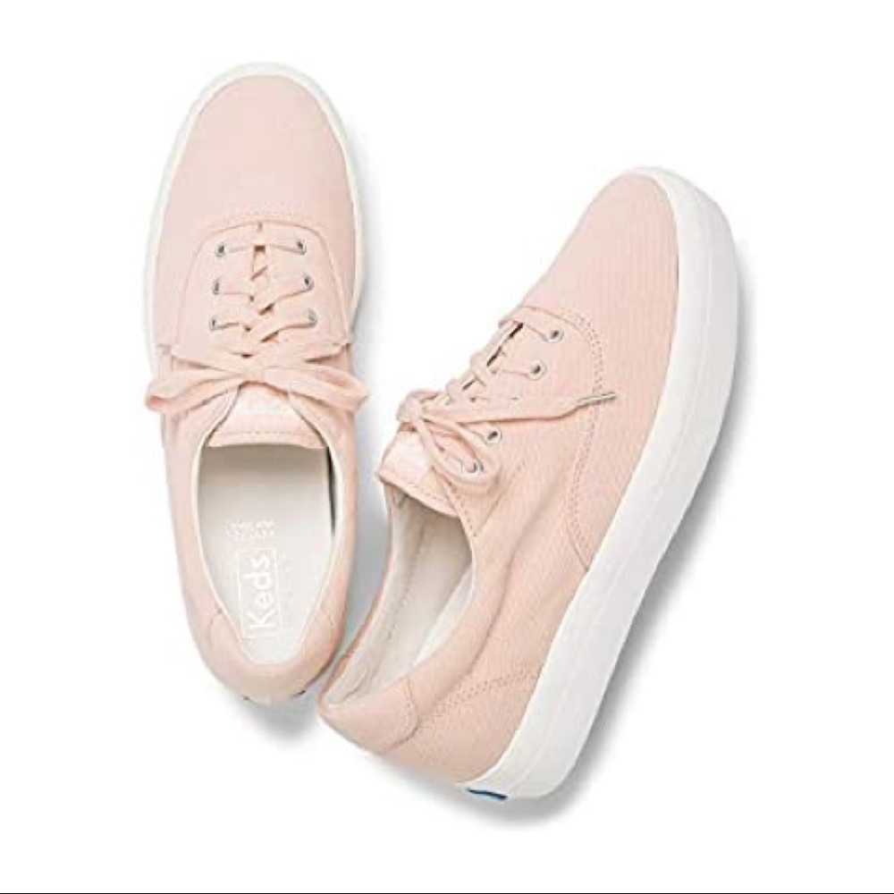 [SOLD] NIB Keds Women’s Rise Denim Shoes in Spanish Villa/Peach
